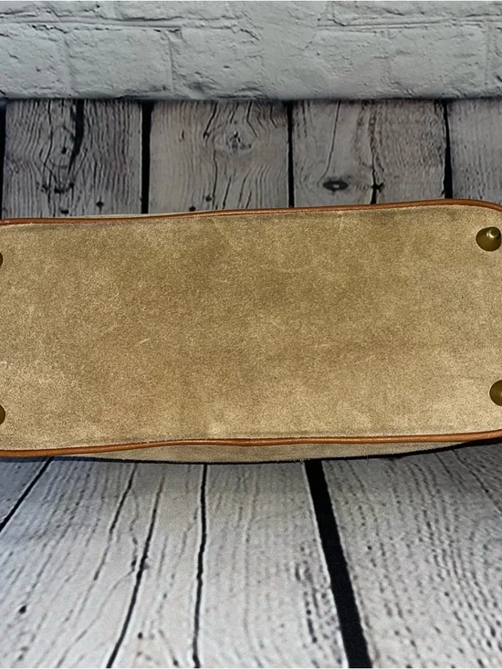 Vintage Y2K Coach Hampton Suede Tassel Leather Satchel Shoulder Bag (Style 7476) - Picture 9 of 15